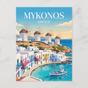Mykonos Town Griekenland Briefkaart