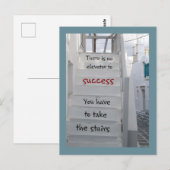 Mykonos trappen. Er is geen lift naar succes. Briefkaart (Voorkant / Achterkant)
