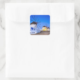 Mykonos Vierkante Sticker