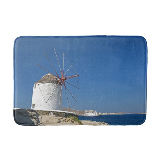 Mykonos Windmill Bath Mat (Voorkant)