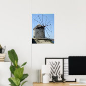 Mykonos Windmill Poster (Thuiskantoor)