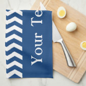 Mykynos Blue Wave Chevron aanpasbaar Theedoek (Quarter Fold)