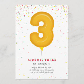 Mylar Balloon Verdieningsdag Uitnodiging