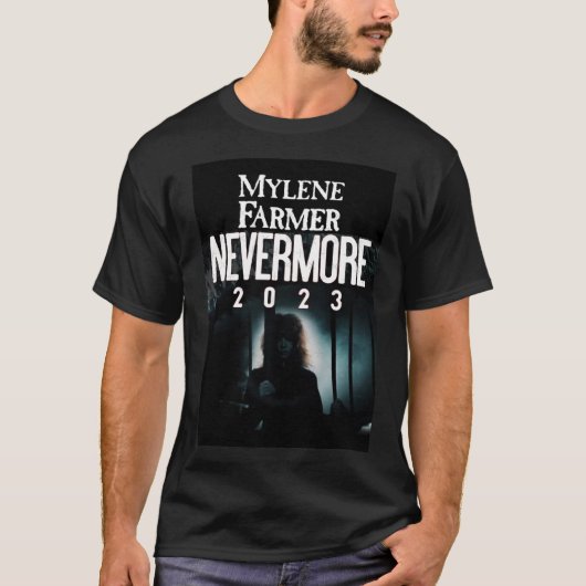 MYLENE FARMER NEVERMORE 2023 retro grappige jongen T-shirt (Voorkant)