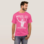 Myles Garrett Cleveland Browns Witte Retro T-shirt (Voorkant volledig)