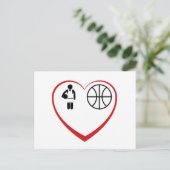 MyLove: Basketbal Briefkaart (Staand voorkant)