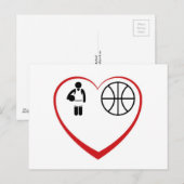 MyLove: Basketbal Briefkaart (Voorkant / Achterkant)