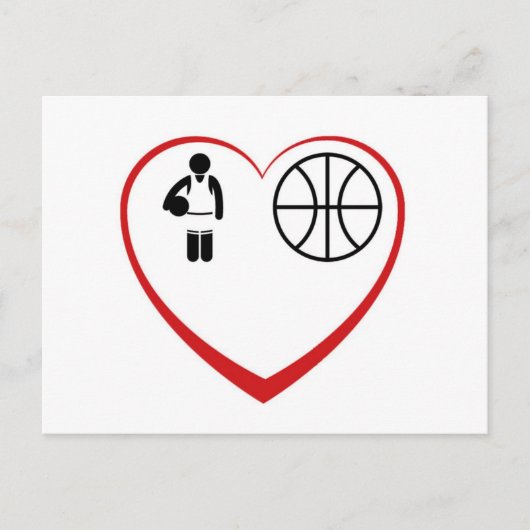 MyLove: Basketbal Briefkaart (Voorkant)