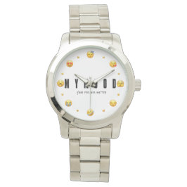 MYMOOD Steel Emoji Watch Horloge