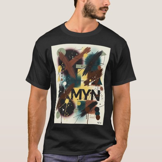 MYN Abstract Expressionisme T-shirt (Voorkant)