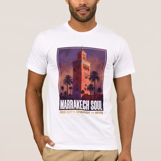 MYN Marrakech Soul | Rode Stad Tee T-shirt (Voorkant)