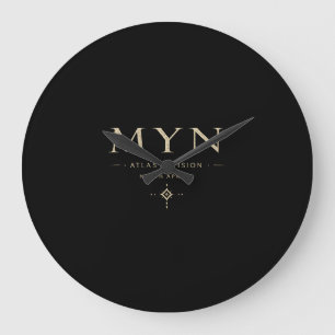 MYN Vintage Retro Gewassen Streetwear Grote Klok