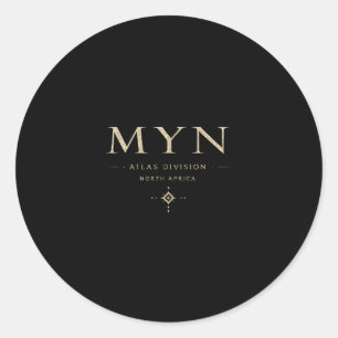 MYN Vintage Retro Gewassen Streetwear  Ronde Sticker
