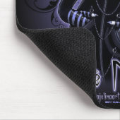 "Myna" Gothic Blue Bite Me Vampire Fae Mousepad Muismat (Hoek)