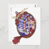 Myna - Tattoo Mermaid Briefkaart (Voorkant / Achterkant)