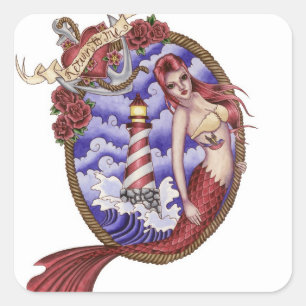 Myna - Tattoo Mermaid Sticker