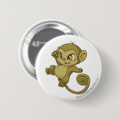 Mynci Brown Ronde Button 5,7 Cm (Voorkant /achterkant)