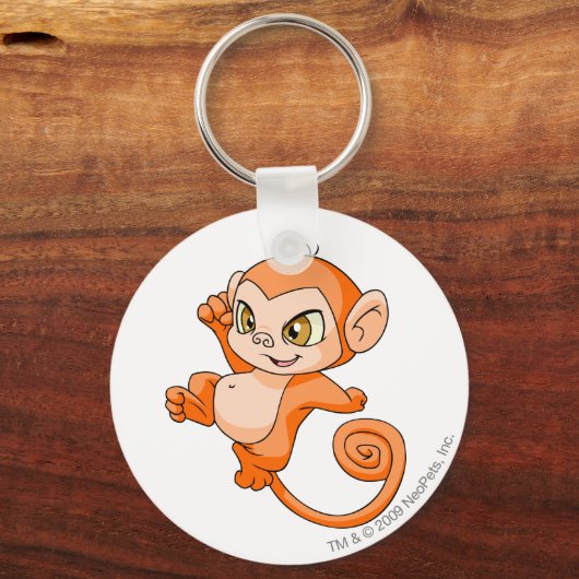 Mynci Oranje Sleutelhanger (Voorkant)