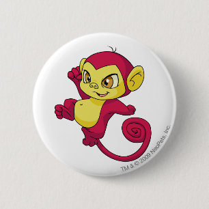 Mynci Red Ronde Button 5,7 Cm