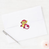 Mynci Red Ronde Sticker (Envelop)