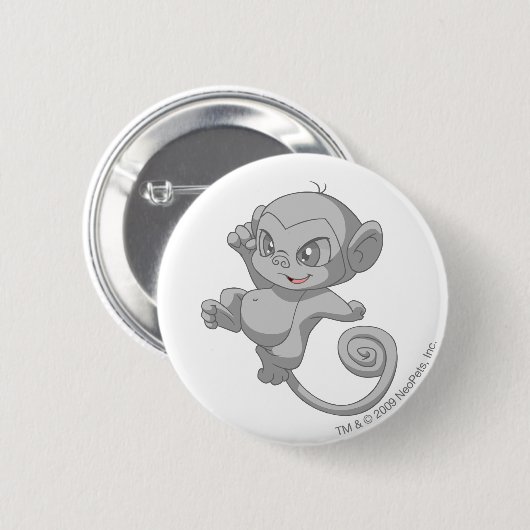 Mynci Silver Ronde Button 5,7 Cm (Voorkant /achterkant)