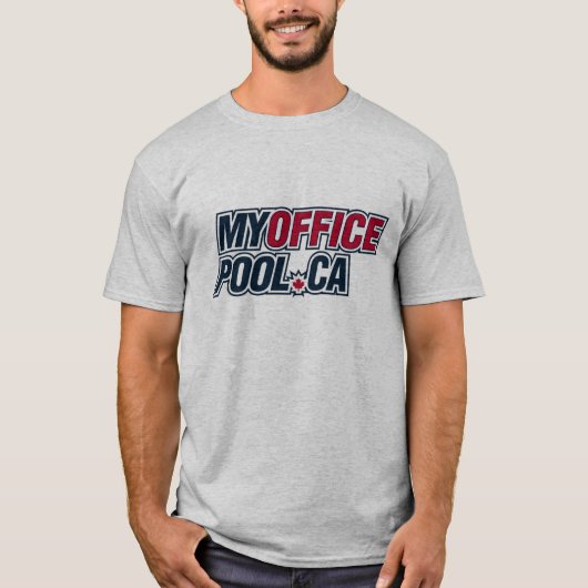 MyOfficePool.ca Mannen Light T-Shirt (Voorkant)