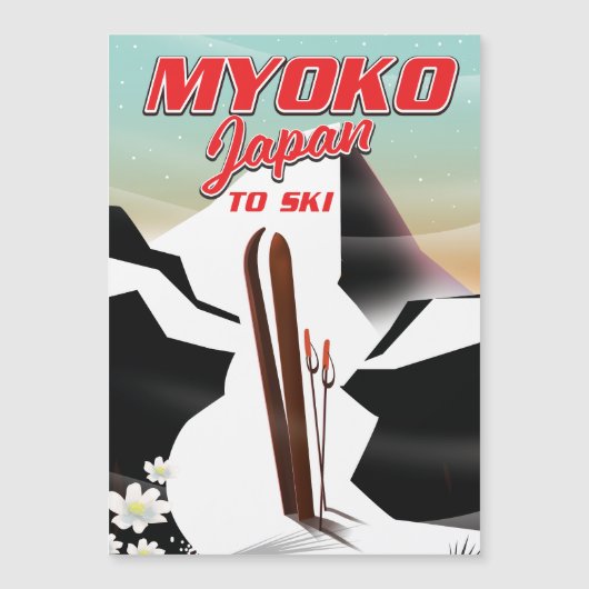 myoko japan ski poster (Voorkant)