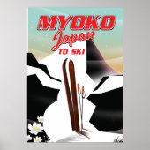 myoko japan ski poster (Voorkant)