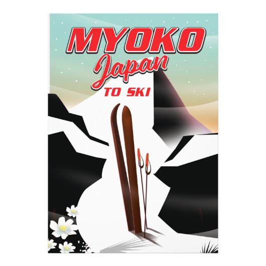 myoko japan ski poster (Voorkant)