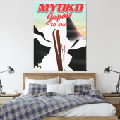 myoko japan ski poster canvas afdruk (Insitu (Slaapkamer))