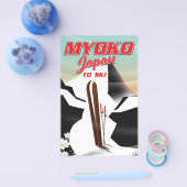 myoko japan ski poster flyer (Enkel)