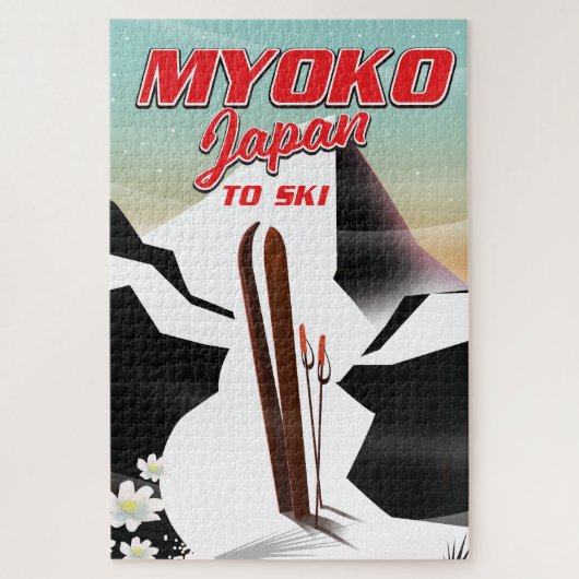 myoko japan ski poster legpuzzel (Verticaal)