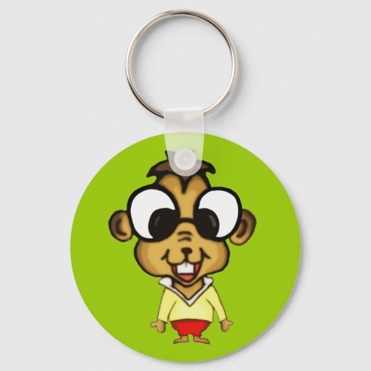Myope Chipmunk-Sleutelhanger Sleutelhanger (Voorkant)