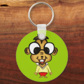 Myope Chipmunk-Sleutelhanger Sleutelhanger (Voorkant)
