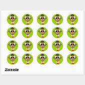 Myope Chipmunk-Stickers Ronde Sticker (Vel)