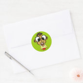 Myope Chipmunk-Stickers Ronde Sticker (Envelop)