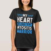 Myositis Awareness Blue Myositis Myositis Warrior T-shirt (Voorkant)