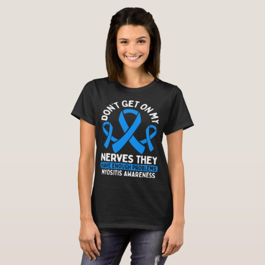 Myositis Awareness Myositis Warrior Survivor T-shirt (Voorkant volledig)