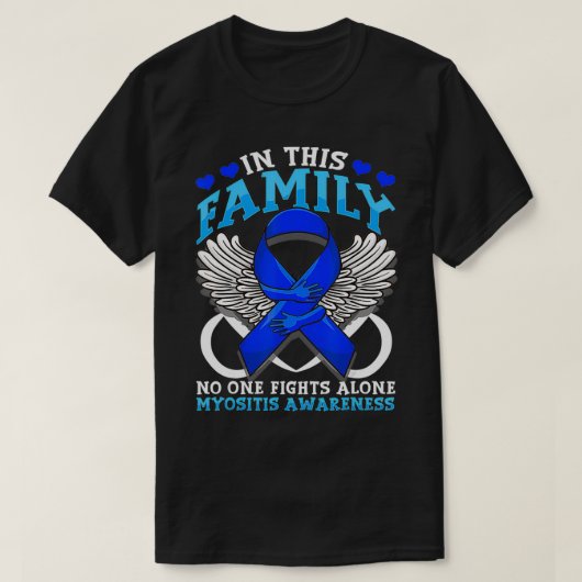 Myositis Bewustheid Dermatomyositis Gerelateerd bl T-shirt (Design voorkant)