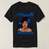 Myositis Bewustheid Dermatomyositis Gerelateerd bl T-shirt (Design voorkant)