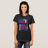 Myositis Bewustheid Dermatomyositis T-shirt (Voorkant volledig)