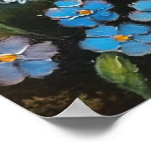 Myosotis Flowers Oil Painting Poster (Hoek)