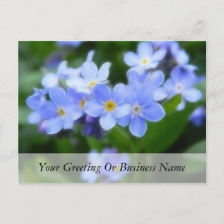 Myosotis sylvatica - Vergeet de opmerkingen Briefkaart