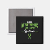 Myotone dystrofie Warrior DM Awareness Ribbon Magneet (Voorkant / Achterkant)