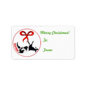 Myotonic Goat Christmas Gift Label Sticker (Voorkant)