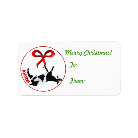 Myotonic Goat Christmas Gift Label Sticker (Voorkant)