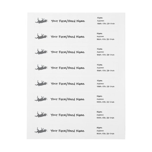 Myotonic Goat Your Boerderij Name Wrap Around (Vel)