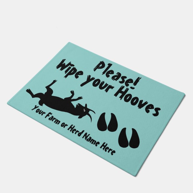 Myotonische geit Veeg je handschoenen af KIES COLO Deurmat (Schuin)