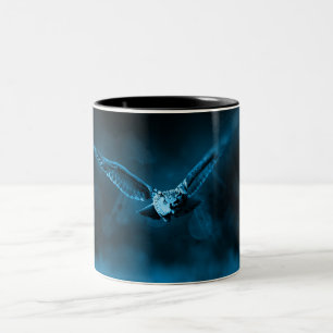 myPet Flying Owl Blue Tweekleurige Koffiemok