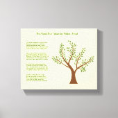 MyPoetTree - De weg is niet afgelegd Canvas Afdruk (Voorkant)